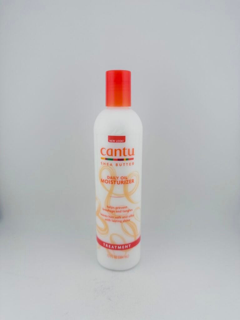 Cantu Shea Butter Daily Oil Moisturizer for dry hair hydration and shine.