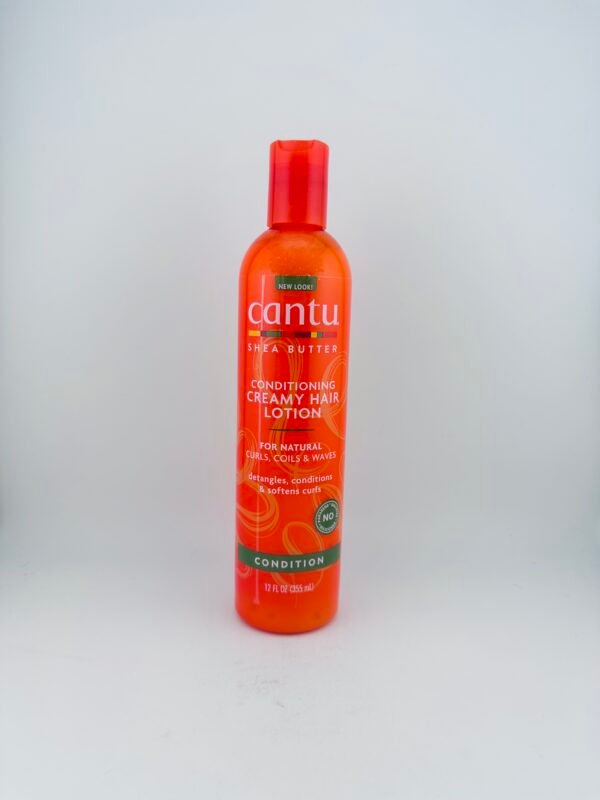 Cantu Shea Butter Creamy Hair Lotion for moisturizing and softening dry hair