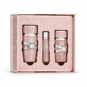 Lattafa Yara Eau de Parfum Gift Set on white background