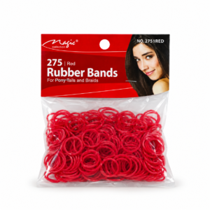 Magic Collection Red Hair Rubber Bands 275 PCS for ponytails and braids
