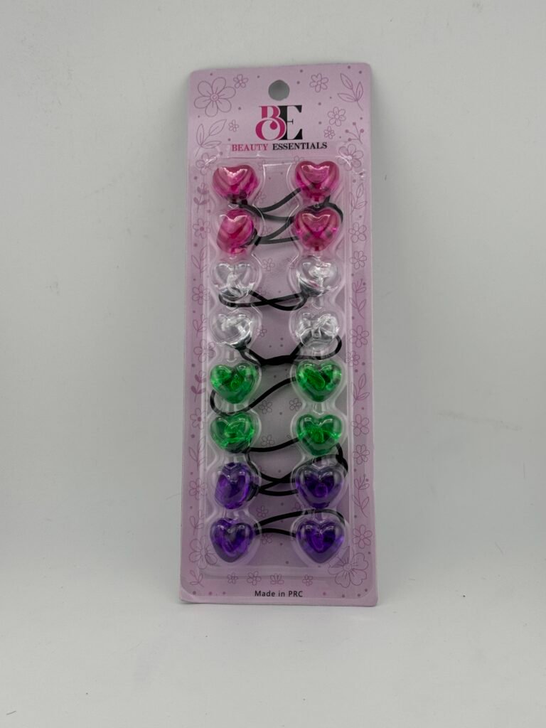 BEAUTY ESSENTIAL Bow shape hair bobbles multiple coloUr 8PCS