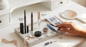 Eyebrow products guide for different brow shapes